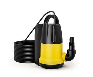 Wiltec Pompe électrique pour eaux sales - Submersible - 750 W / 12500 l/h - Refoulement max. 8,5 m - avec Flotteur - Particules jusqu’à Ø 5 mm - Arrosage Irrigation Jardinage Relevage Puisard Drainage
