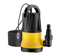 Wiltec Pompe immergée avec capteur de niveau d’eau - 400 W, 7300 l/h - Refoulement max. 7,5 m, profondeur max. 7 m - Thermorégulateu