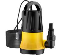 Wiltec Pompe immergée avec capteur de niveau d’eau – 750 W, 13000 l/h – Refoulement max. 9,5 m, profondeur max. 7 m – Thermorégulateur – Pompe submersible Eau propre