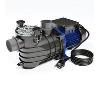 Wiltec Pompe piscine 370 W - Débit 13200 l/h - Hauteur refoulement 11 m - Pompe de filtration et de circulation pour Filtre Eau - Pool Whirlpool Bain remous Jardin