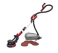 Wiltec Ponceuse de plafond girafe - 750 W - avec Ø Disque de meulage 225 mm/Tige télescopique / 6 disques de ponçage - pour Affûtage Lissage Meulage Mur Cloison sèche