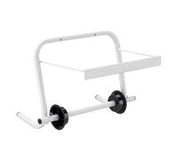 WilTec Porte Papier Mural - Largeur Max. 34 cm, diamètre Max. 40 cm - en Métal - Porte Rouleau, dérouleur, dévidoir, Distributeur de Papier