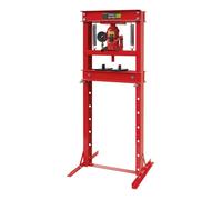 Wiltec Presse hydraulique Presse atelier Presse cadre – 680 x 600 x 1500 mm – Force de pressage 20 t – Manomètre Vérin Piston – Atelier réparations alignements
