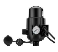 Wiltec Pressostat EPC-2 - 145 x 225 x 125 mm - 230 V - 10 bars - avec 2 Câbles - Réseaux d’eaux domestiques & Pompes monophasées - Anti-marche à sec