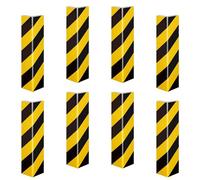 Wiltec Protection murale pour garage 400 x 75 x 20 mm 8 pièces, protection autocollante pour les bords de porte de votre voiture en matériau EVA robuste, aide au stationnement dans le garage
