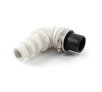 Wiltec Raccord en angle 90° Clapet anti-retour DN40 Collier de serrage pour Pompe relevage - Pour Eaux usées chargées WC - Station de Pompage Assainissement - Pièce de rechange