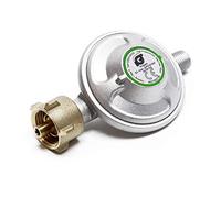 WilTec Raccordement de gaz - avec Pressostat 50 mbar - pour Pression constante des Bouteilles allemandes Ø 1/14" / 21,8 mm LH - Réducteur détendeur régulateur