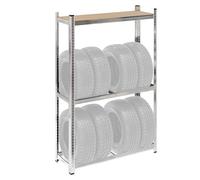 WilTec Rayonnage pour pneus 795 kg Rack à pneus 180x120x40cm Etagère d’Atelier Charge Lourde Stockage