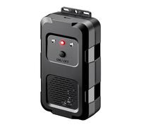 WilTec Répulsif fouine/martre à ultrasons avec Flash LED, portée 20 m², 4×AA/USB-C/Connexion Voiture, Marche/arrêt Auto, pour Voiture, Maison, Jardin, Garage