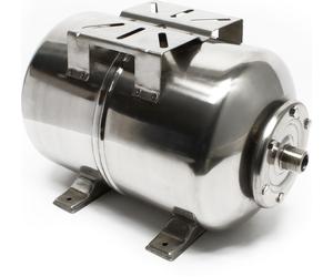 Wiltec Réservoir pression à vessie – 100 Litres – 700 x 450 x 470 mm – en Acier inoxydable – Version horizontale – Surpresseur pour la surpression eau domestique – Réservoir Cuve suppresseur pour pomp