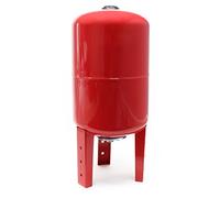 Wiltec Réservoir pression à vessie - 50 Litres - en Acier - Version verticale - Surpresseur pour la surpression eau domestique - Réservoir Cuve suppresseur pour pompe