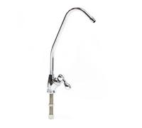 Wiltec Robinet d'eau pour évier - 130 x 19 x 285 mm - raccord 6 35 mm / 1/4"" - 300 l/h - modèle D-04 - Chromé - pour Système Osmose