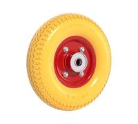 Wiltec Roue complète increvable 2.80/2.50-4 pour Diable - 225 x 60 mm - en PU/Polyuréthane - profil rainuré - Capacité de charge max. 90 kg - pour Brouette Chariot
