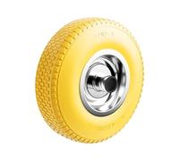 Wiltec Roue complète increvable 3.00-4 pour Diable - 255 x 74 mm - en PU/Polyuréthane - profil à crampons - Capacité de charge max. 100 kg - pour Brouette Chariot