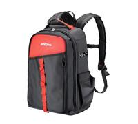 Wiltec Sac à dos à outils multipoches, 33 x 20 x 43 cm - Capacité de 30 kg - Sacoche outils à bretelles ajustable et 16 compartiments - Pour Jardinage, chantier, électriciens, plombiers, etc.