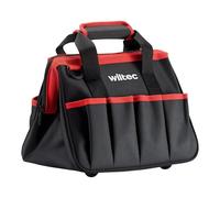 Wiltec Sac à outils, 30 x 23 x 25 cm - Capacité de 20 kg - Sacoche porte-outils à poignée, bandoulière et 9 poches - Pour Jardinage, chantier, électriciens, plombiers, etc.