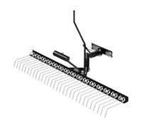 Wiltec Scarificateur tracté – 1200 x 575 x 670 mm – Largeur de travail 120 cm – pour Tracteur-tondeuse autoportée ATV – Démousseur Émousseur Aérateur de gazon