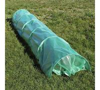 Wiltec Serre de Jardin de Sol - 300 x 65 x 45 cm - Vert - avec Film grillagé en PE - résistant Contre intempéries Rayons UV - Tunnel horticole pour Platebande Jardinage Potager Tomates Semis