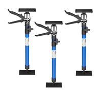 Wiltec Set 3x Étai de porte télescopique - tige 51-113,05 cm Réglage en continu/charge max. 30 kg - avec Plaques de pression inclinables - Écarteur Tendeur de pose dormant cadre