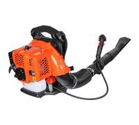 Wiltec Souffleur de feuilles à dos – Moteur à essence 2 Temps 1,7 CV – Éléments desur poignée – Avec Buses – Souflleuse pour enlèvement feuilles mortes Jardinage