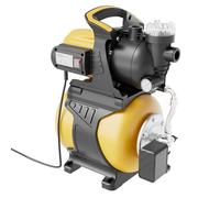 Wiltec Station d’eau domestique 1000 W - Débit max 3500 l/h - Refoulement H 44 m, P 8 m - 2850 tr/min - réservoir en fer de 19 L - Arrosage, irrigation, jardinage