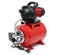Wiltec Station d'eau domestique avec Pressostat, Manomètre et Réservoir - 440 x 270 x 530 mm - 1000 W / 3500 l/h - Refoulement 44 m