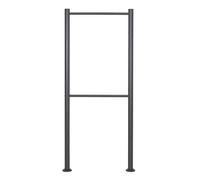 Wiltec Support pour 4 boîtes aux Lettres, 700 x 50 x 1703 mm, Anthracite, Poteau Mailbox, Piquet pour boîte à Lettres sur Pied