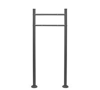 Wiltec Support pour boîte aux Lettres, 500 x 38 x 1200 mm, Anthracite, Poteau Mailbox, Piquet pour boîte à Lettres sur Pied
