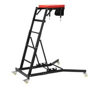 Wiltec Table roulante de montage Automotive Topside Creeper 150 kg, aide au montage réglable en hauteur avec échelle