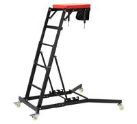 Wiltec Table roulante de montage Automotive Topside Creeper 150 kg, aide au montage réglable en hauteur avec échelle