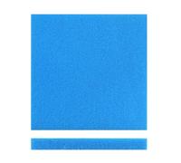 Wiltec Tapis Japonais filtrant - 50 x 50 x 3 cm / 10 ppi - Grossier - Filtre de Bassin et d'Aquarium pour Filtration Eau HMF - Couleur Bleue