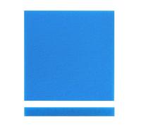 Wiltec Tapis Japonais filtrant - 50 x 50 x 3 cm / 20 ppi - Moyen - Filtre de Bassin et d'Aquarium pour Filtration Eau HMF - Couleur Bleue