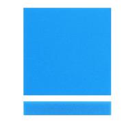 Wiltec Tapis Japonais filtrant - 50 x 50 x 5 cm / 30 ppi - Fin - Filtre de Bassin et d'Aquarium pour Filtration Eau HMF - Couleur Bleue