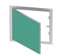 WilTec Trappe visite avec Cadre en aluminium - 400 x 400 x 15 mm - Ouverture par pression - pour Plaque en plâtre 12,5 mm - Panneau accès inspection révision maintenance