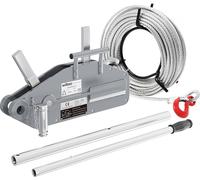 Wiltec Treuil à câble - Charge max. 1600 kg - Longueur 20 m / Ø 11 mm - avec Goupille de sécurité et Crochet - Palan Cabestan pour Levage Traction dans Jardinage Sylviculture Bateau