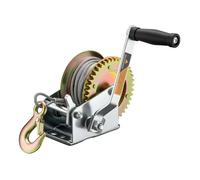 Wiltec Treuil à câble manuel de halage - en Acier galvanisé - Charge max. 350 kg - câble 10 m - Rapport de transmision 3,1:1 - avec