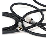 Wiltec Tuyau avec gaine textile Aérographe Airbrush - 9,51 mm (1/8"") et 12,91 mm (1/4"") Femelle - Longueur de 3 m - Flexible pneumat