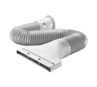 WilTec Tuyau raccord Airbrush 0,7-1,7 m, Ø 105 mm, pour Système d’Extraction d’air Système d’Aspiration, Vapeurs Fumées de Couleur
