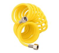 Wiltec Tuyau spiralé Aérographe Airbrush - 2x G 12,91 mm (1/4") Femelle - Longueur de 5 m - Flexible pneumatique pression pour air comprimé