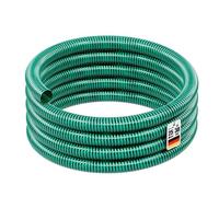 Wiltec Tuyau spiralé de refoulement - 25 m - Vert Flexible - Ø 38 mm (1 1/2") - avec Spirale de renforcement - évcuation, écoulement, drainage, arrosage sans pression