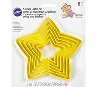 WILTON 0264384 Coupoir Etoile Plastique 17,55 x 15,09 x 1,47 cm Set de 6