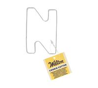Wilton Cookie Cutter Letter N: Emporte-pièces Alphabet en Acier Inoxydable pour Biscuits, Cookies et Décorations en Fondant, Lave-Vaisselle - 7,5 cm
