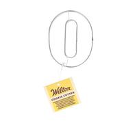Wilton Cookie Cutter Number 0: Emporte-pièces Chiffres en Acier Inoxydable pour Biscuits, Cookies et Décorations en Fondant, Lave-Vaisselle - 7,5 cm