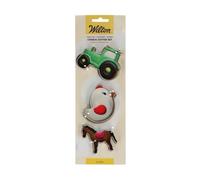 Wilton Cookie Cutter Set Emporte-Pièces, Farm, Set/3