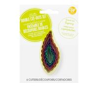 Wilton Cookie Cutter Set Emporte-Pièces Réversibles, Leaf, Set/6 | Emporte-pièces en métal, Découpoirs pour Biscuits, Sablés, Pâte, Fondant, Pâte d’amande