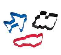 Wilton Cookie Cutter Set Emporte-Pièces, Transport, Set/3 | Emporte-pièces en métal, Découpoirs pour Biscuits, Sablés, Pâte, Fondant, Pâte d’amande