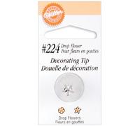 Wilton Douille Patisserie #224 en Acier Inoxydable pour Poche à Douille - Outil de Décoration pour Gâteaux, Biscuits, Muffins, Churros - Réutilisable et Compatible Lave-Vaisselle - #224 Dropflower