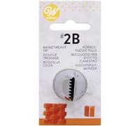 Wilton Decorating Tip, Douille à Pâtisserie, #2B Basketweave Carded