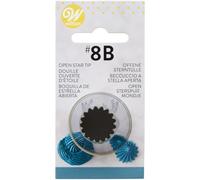 Wilton Douille à pâtisserie #8B – Étoile ouverte professionnelle métallique réutilisable