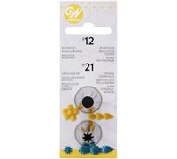 Wilton Douilles à Pâtisserie Set #012, #021, Douilles Professionnelle Métallique Buse de Glaçage Réutilisable pour la Décoration de Gateaux, Muffins et de Cupcakes